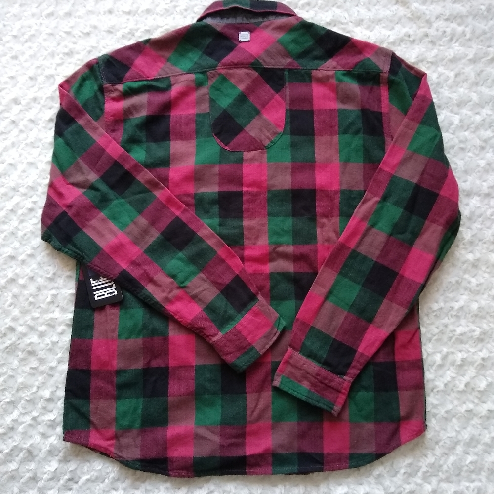 Marithe Girbaud Francois NWT Buffalo Check Flannel - Picture 2 of 13
